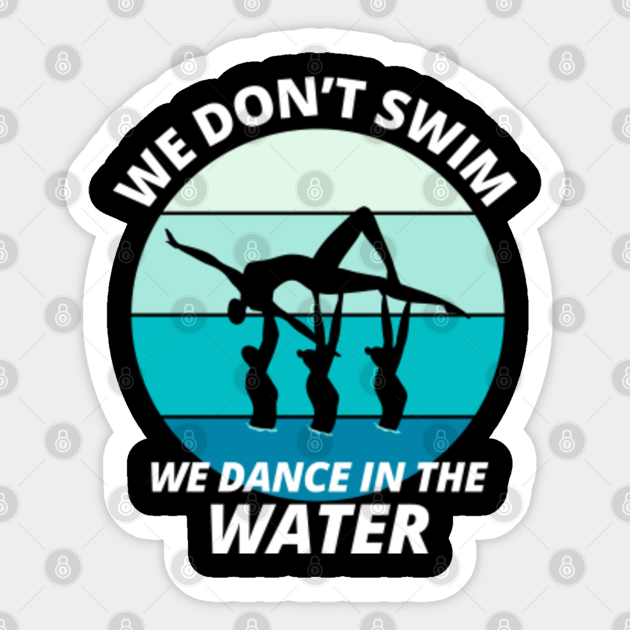 Synchro Swim Swimmer Synchronized Swimming Funny Synchronized